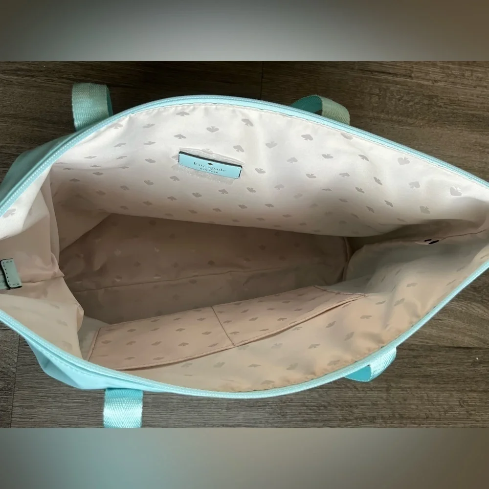 Kate Spade Blue Nylon Tote with Elegant Design and Versatile Style